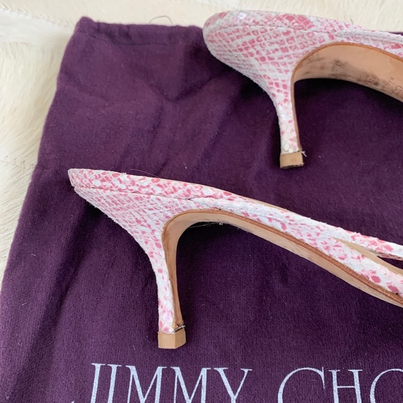 Jimmy Choo heeled lizard sandals - Picture 3 of 4